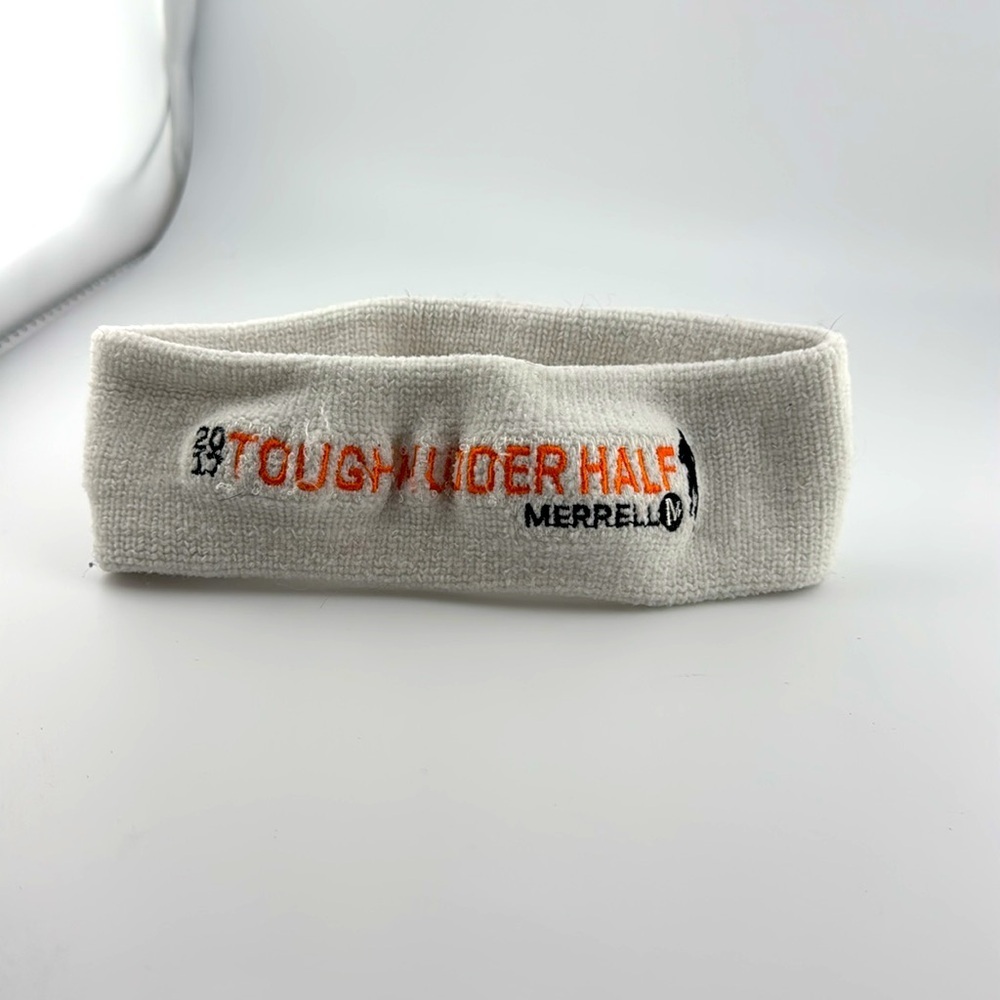 2017 tough mudder half marathon merrell white unisex headband sweat band